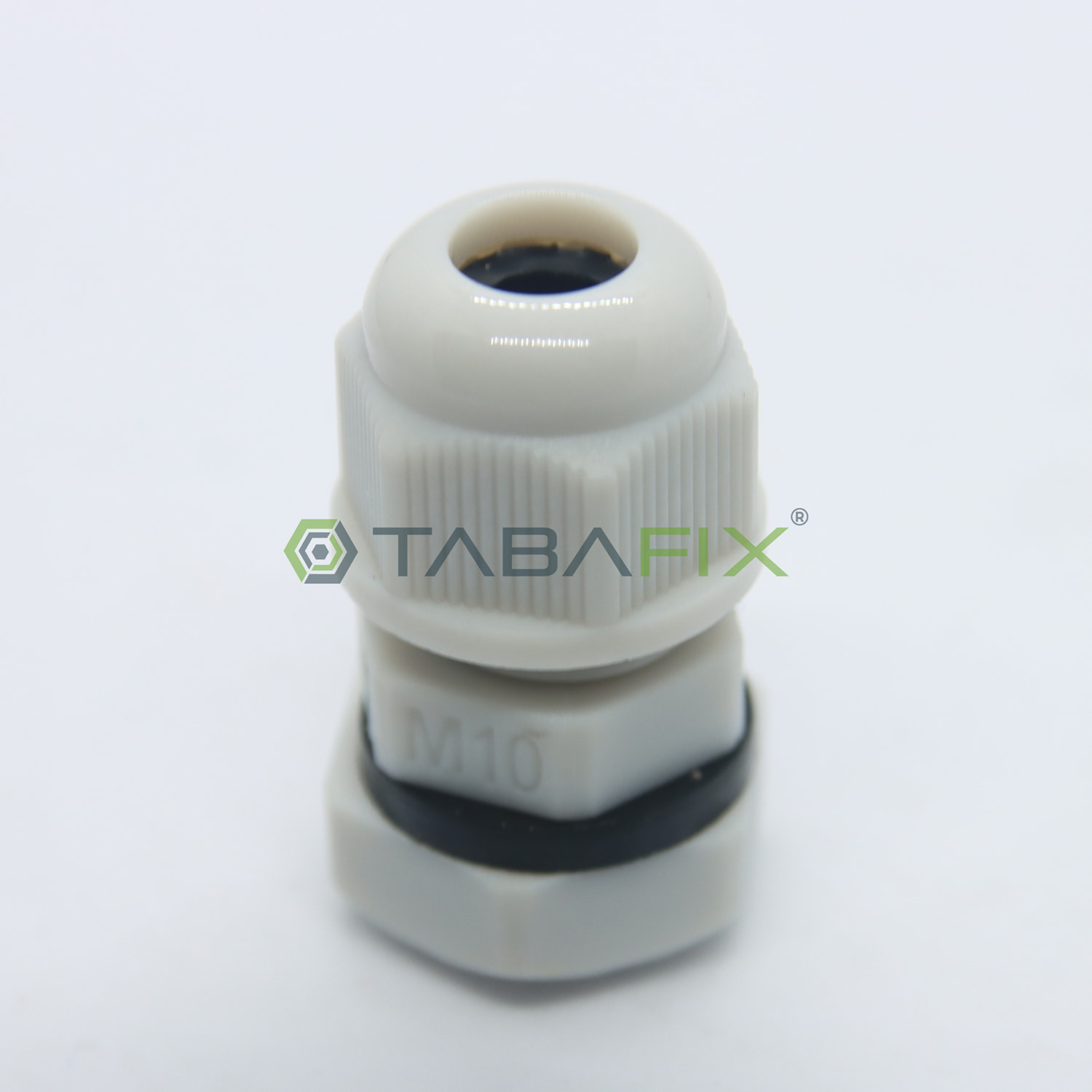 Tabafix® M10 X1.5 (3 - 6mm) Somunlu Açık Gri Mini Plastik Kablo Rakoru IP68