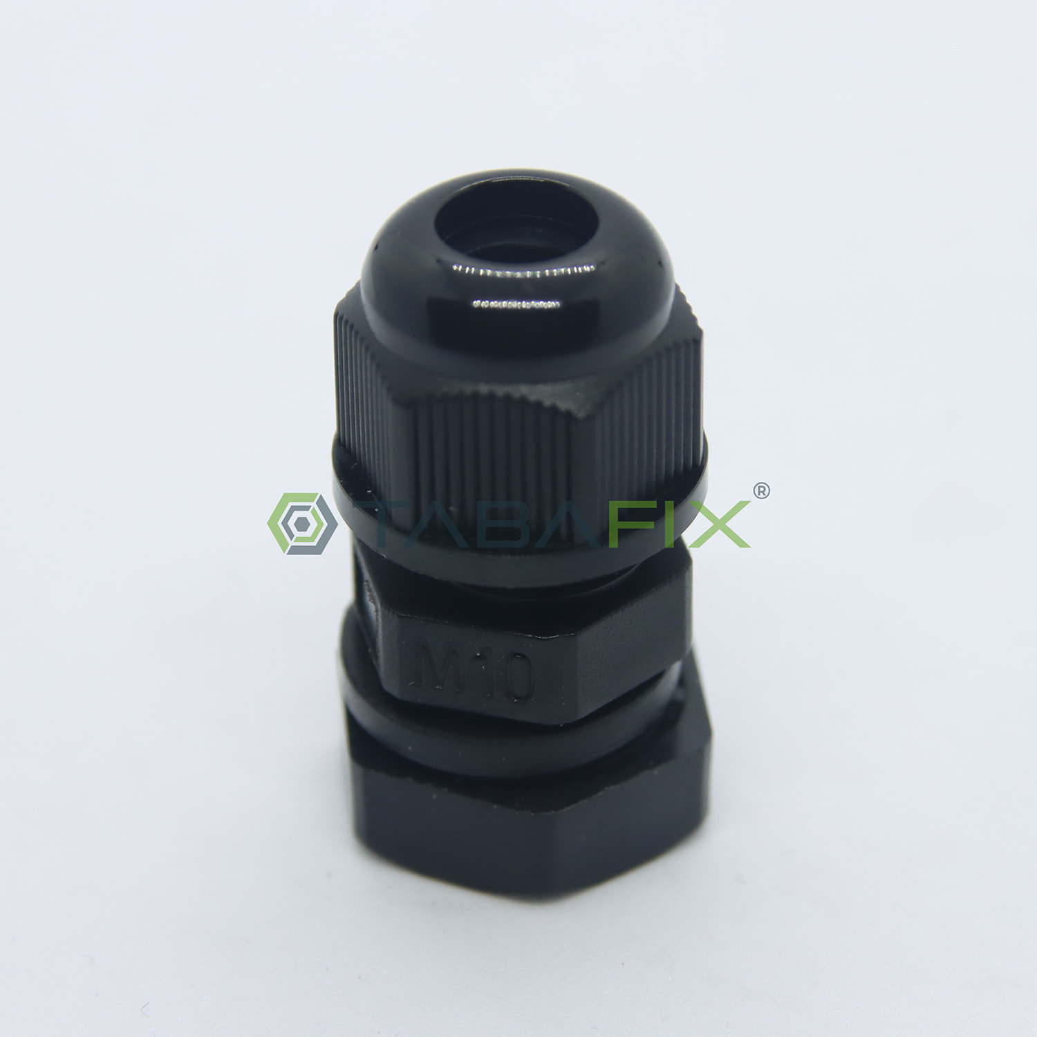 Tabafix® M10 x 1.5 (3 -6mm) Somunlu Siyah Mini Plastik Kablo Rakoru IP68