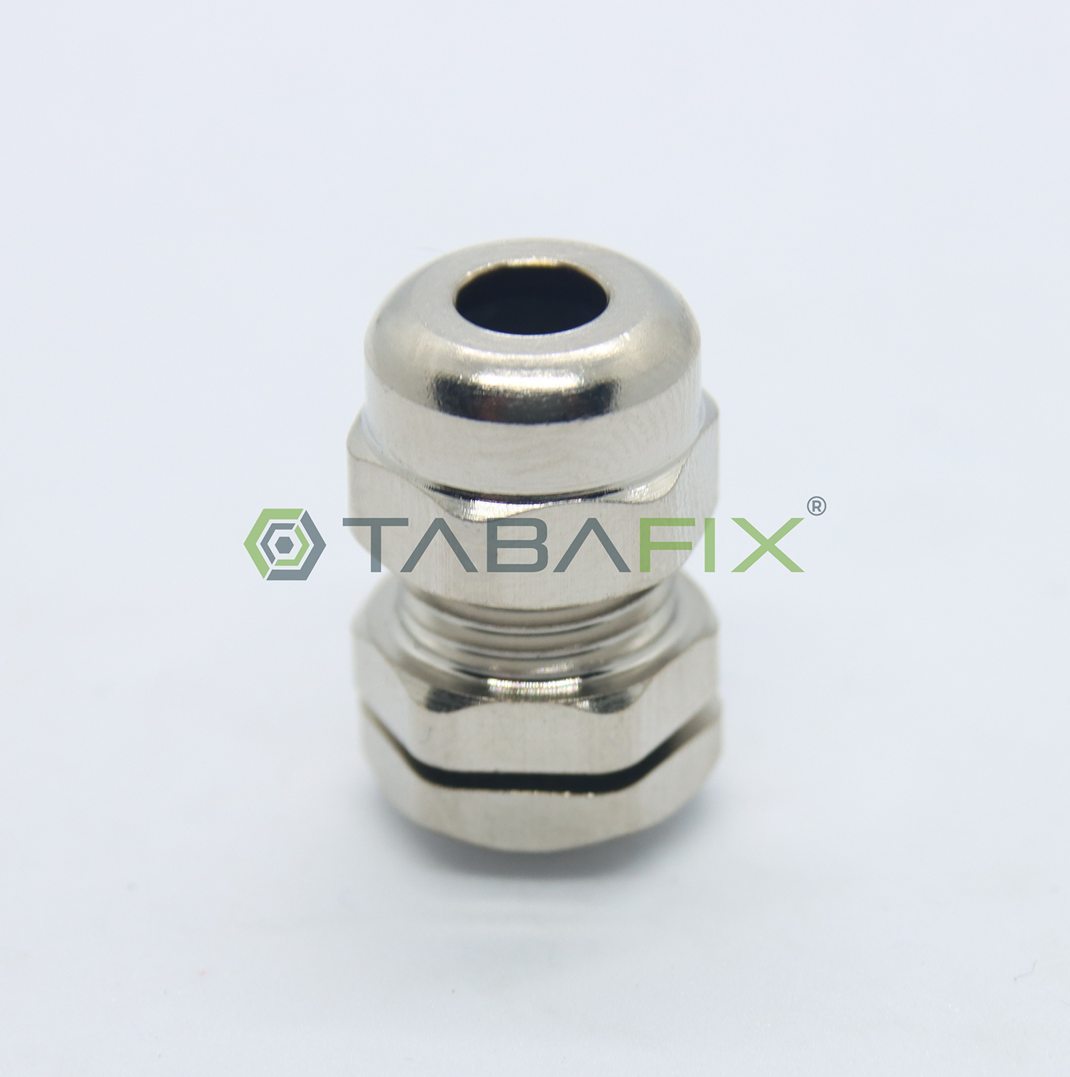 Tabafix® M8x1 (2-5.5 mm) Somunlu Mini Nikel Kaplamalı IP68 Pirinç Kablo Rakoru